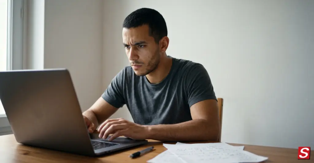 Candidat qui s'entraîne sur un examen blanc SSIAP 1.